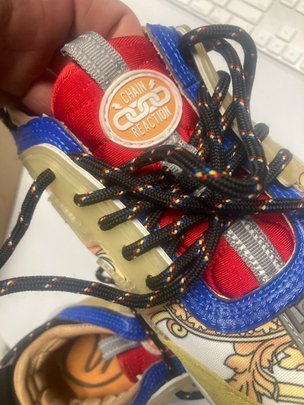 Versace chain reaction sneakers EU39 US8.5 cute - Picture 3 of 10